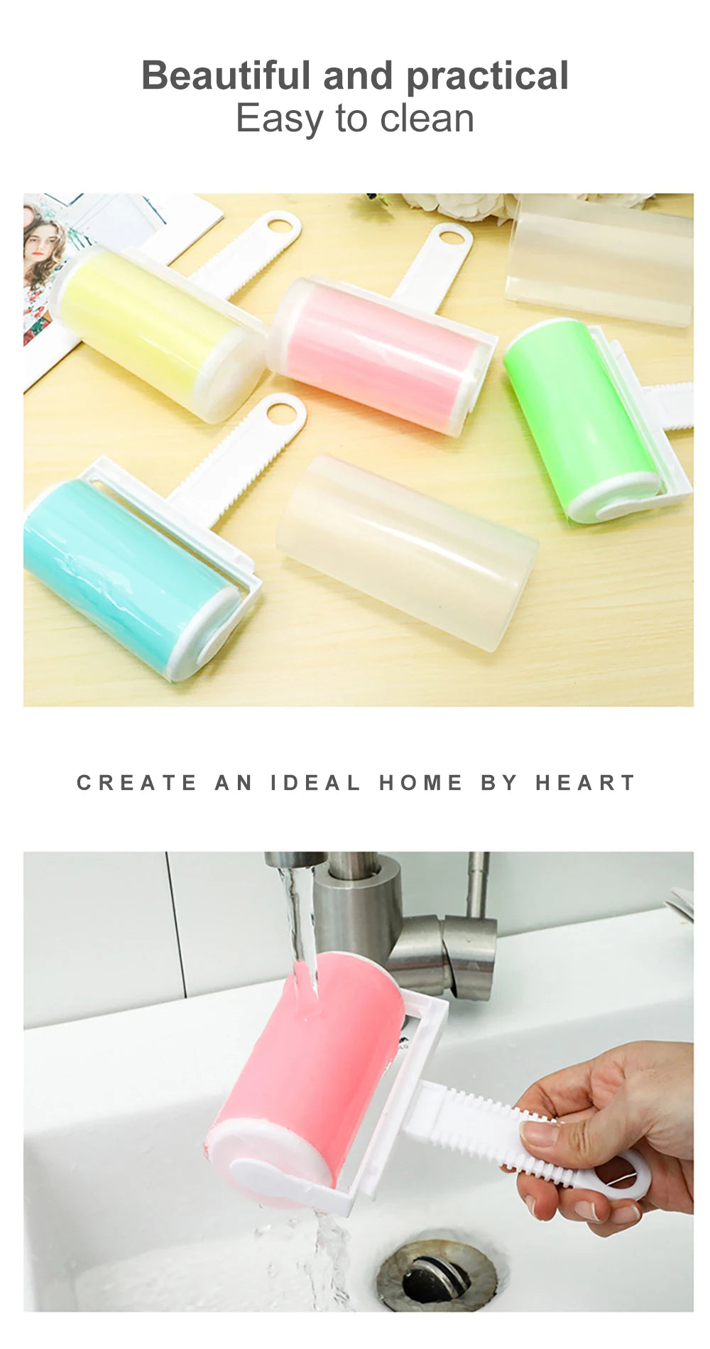 Reusable Lint Remover For Clothes Pellet Remover Washable Clothes Sticky Roller Sofa Dust Collector Cat Hair Pet Hair Remover