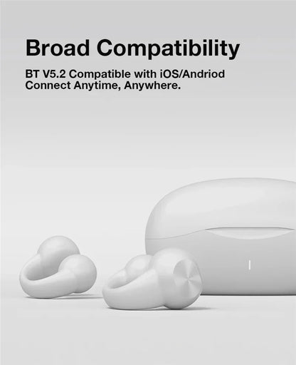 Earring Wireless Earbuds Bluetooth 5.3 Earphone Open Ear Headphones Air Conduction for Sport Running Painless Wearing Headset