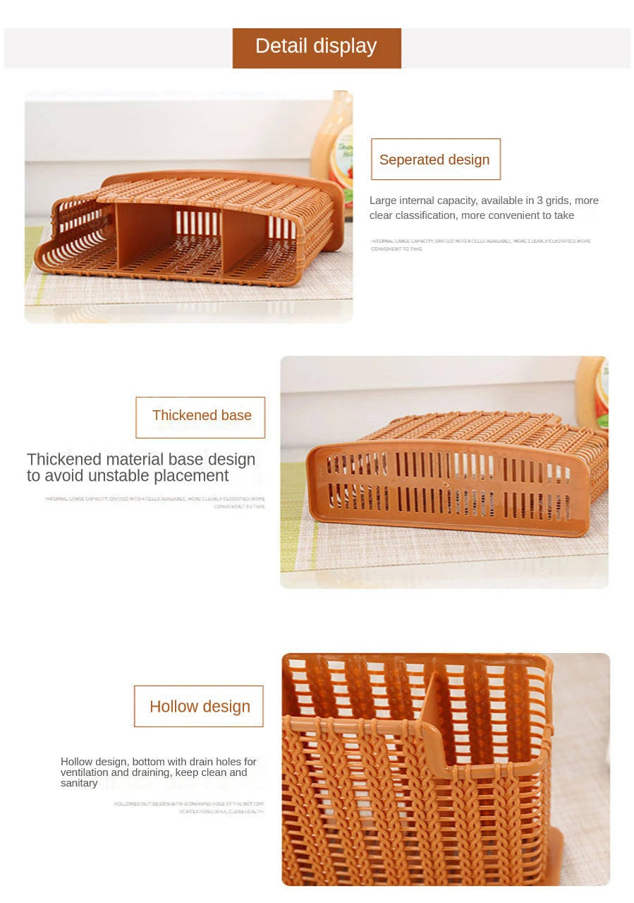 Utensil Drying Racks Knife Stand Drain Rack Cutlery Organizer Spoon Fork Chopstick Holder Kitchenware Tray for Kitchen Organizer