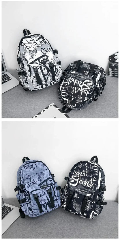 14 inches Large Capacity Leisure travel Backpack Male Cool Men's Casual College Student Schoolbag Males Junior Student