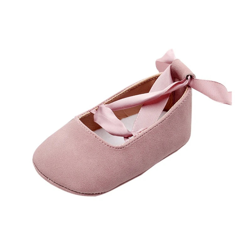 Baby Girls Shoes Non-Slip Rubber Sole Ballet Slippers Princess Dress Wedding Shoes