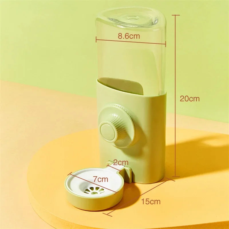 Water Dispenser Pet Automatic Pet Feeder Hanging Bowl Water Bottle Food Container Dispenser for Puppy Cats Rabbit Guinea Pig