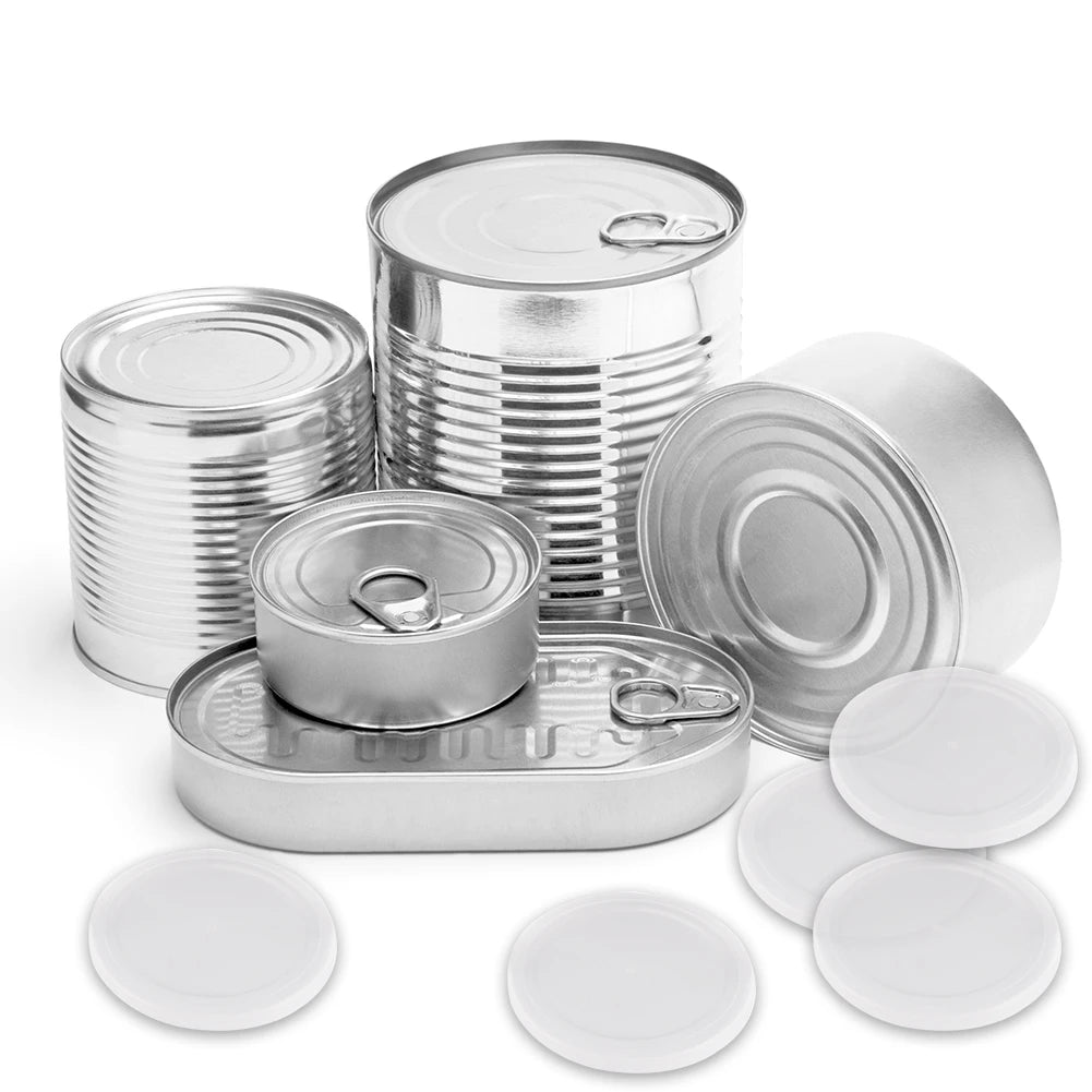 5pcs Reusable Food Storage Tin Cover Cans Lids Round Dog Cat Canned Lid Food Sealing Cap Keep Fresh Dustproof Lid Pet Food Saver