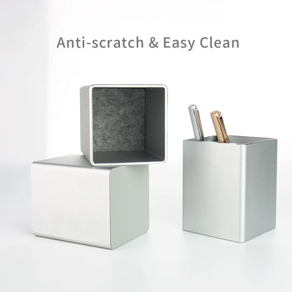 Metal Pen Pencil Holder Desk/Aluminum Supplies Organizer and Cup Storage Stationary Sturdy