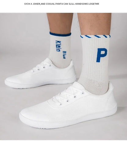 Sneakers for Men New Wide Barefoot Sneaker Fashion Flats Soft Zero Drop Sole Wider Toe Light Weight Fashion Shoes Plus Size