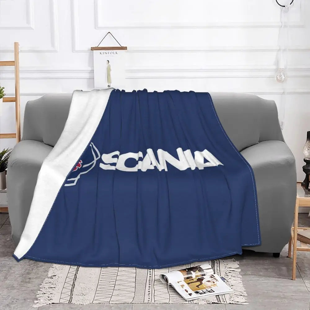 Sweden Saabs Scanias Blankets Fleece Winter Portable Lightweight Thin Throw Blanket for Bedding Travel Bedspread
