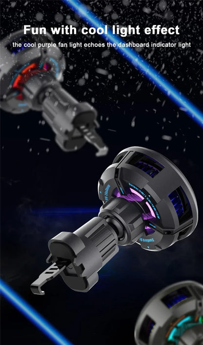 Car Wireless Charger Cooling Magnetic Car Phone Holder Mount Fast Car Charging Stand for Macsafe iPhone 15 14 13 12 Pro Max Mini