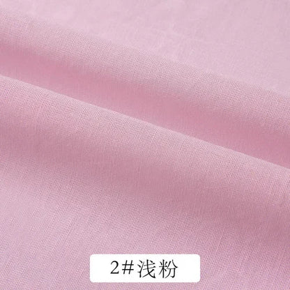 Cotton Summer Solid Color Clothing Lining Cloth White Cotton Dress Mesh Cotton Clothes Lining Fabric