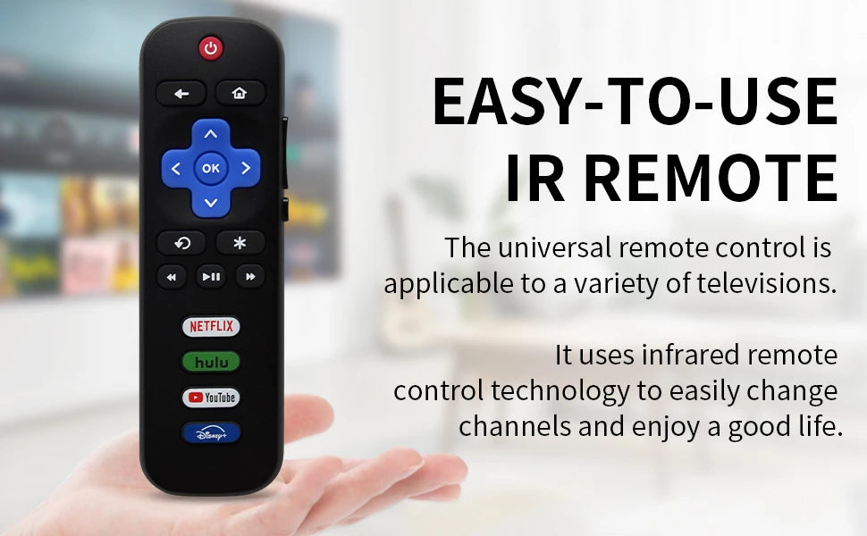 RC280A Replacement Remote Control Only for Roku TV for TCL Roku/Hisense Roku/Onn Roku/Philips Roku TVs(Not for Stick and Box)