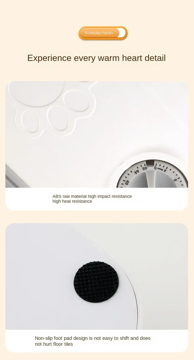 Pet Automatic Feeder with Timer Smart Food Dispenser for Dogs Cats Water Bowl Storage Container Puppy Kitten Feeding Accessories