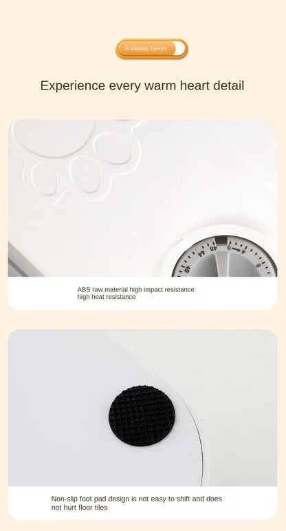 Pet Automatic Feeder with Timer Smart Food Dispenser for Dogs Cats Water Bowl Storage Container Puppy Kitten Feeding Accessories