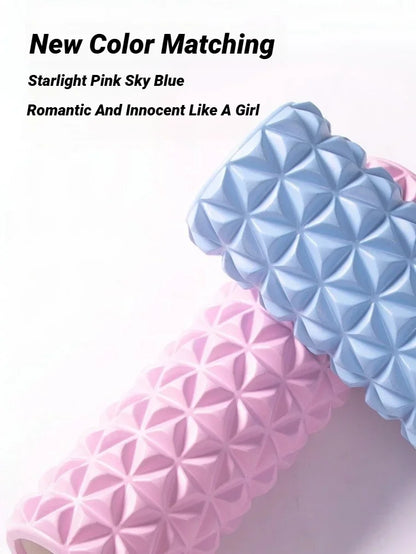 3D Diamond Foam EVA Massage Roller Hollow Yoga Column Fitness Equipment For Muscle Physiotherapy And Sports Rehabilitation Rolle