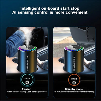 Caer Car Electric Air Diffuser Smart Aroma Mist Aromatherapy Starry Sky Top Air Freshener Removing Odor Eliminator Interior Tool