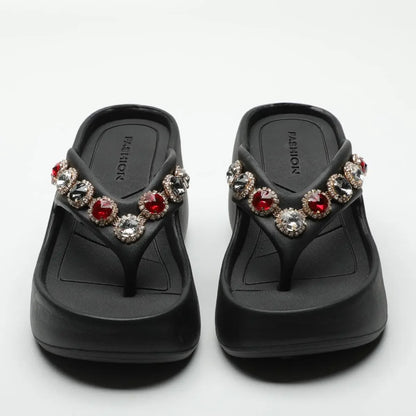 Woman Slippers Flip Flops Slides on Beach Sandals Waterproof Stylish Shoes for Women Top Designs Shoe Clappers Summer Sale