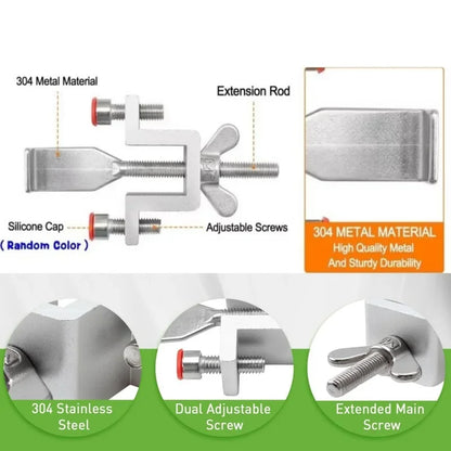 Portable Door Lock Travel Hotel Lock Dual Nut Adjustment Privacy Doors Lock Anti-Theft Door Stopper for Home Security Door Stop