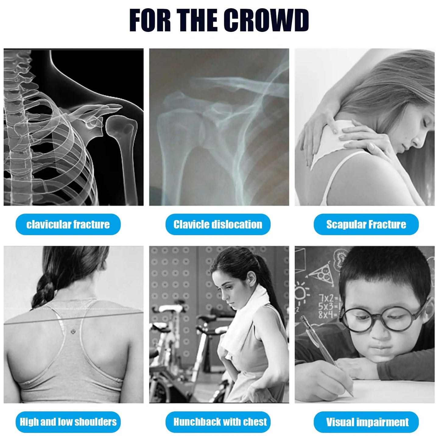 Back Posture Corrector Trainer Adjustable Shoulder Brace Straight Holder Clavicle Support for Men Women Adult Children Belt