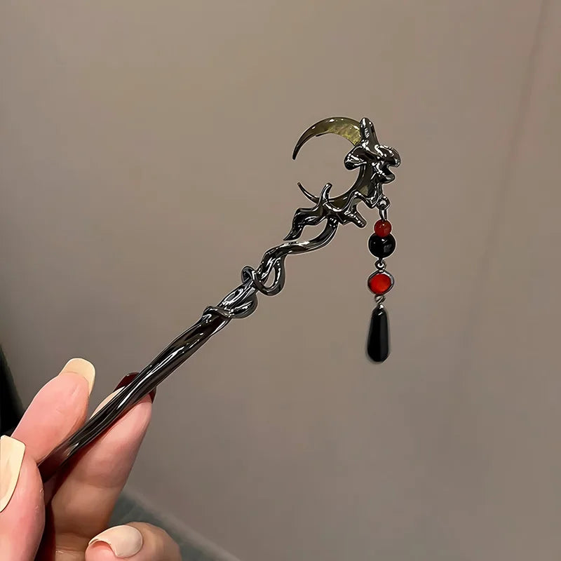 Fashion Women Hair Accessory Unique Design Alloy Hair Stick Suitable Daily Gathering Paired Niche Jewelry Hair Clips Hair Needle