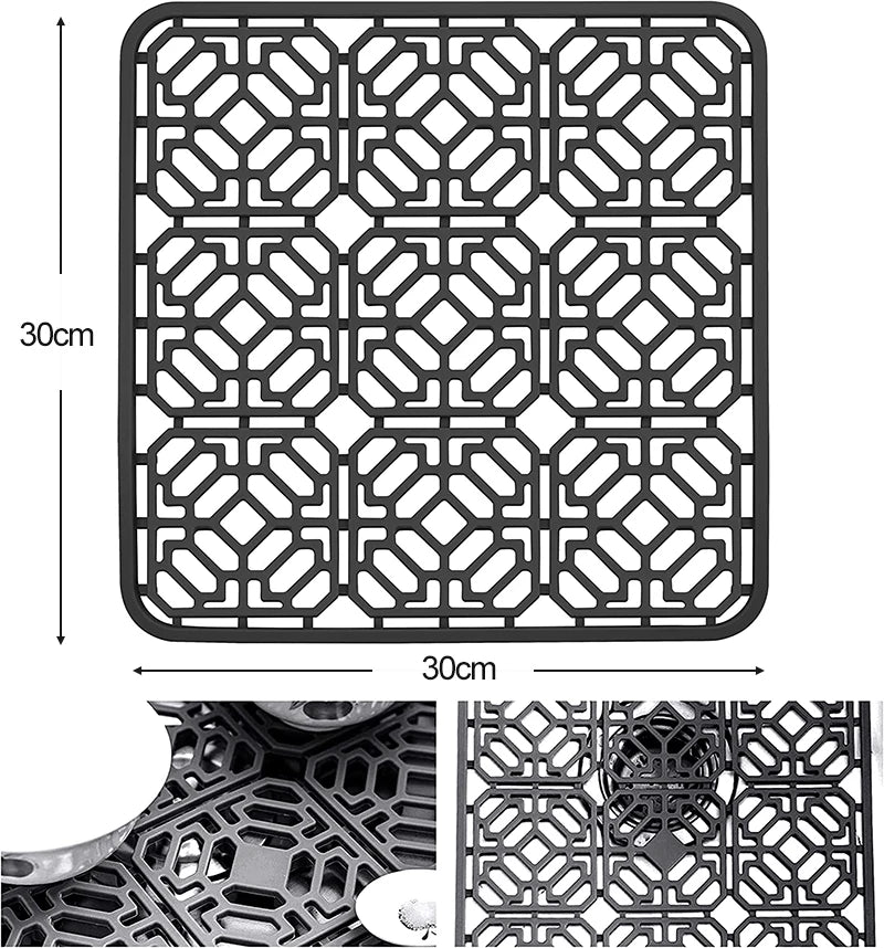 Sink Protectors for Kitchen Sink,Silicone Sink Mats for Bottom of Kitchen Sink Grid Accessory,Non-Slip Sink dish drying Mat