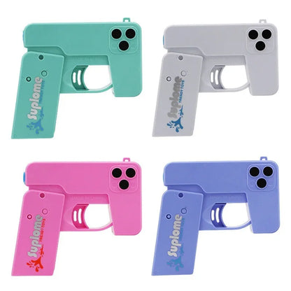 Folding mobile phone water gun, large-capacity explosions, water spray guns, boys and girls, baby water toys.