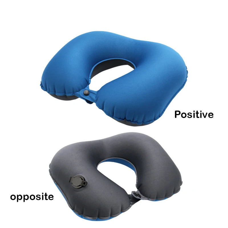 Inflatable Neck Pillow for Travel, Inflatable Travel Pillow for Airplane, Neck Air Pillow, Travel Neck Support