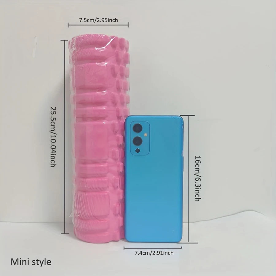 Mini Foam Roller Yoga Column Gym Fitness Pilates Foam Roller Exercise Back Massage Roller Body Stretching Fitness Massage 25.5cm