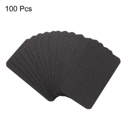 100Pcs 90x54x0.3mm Kraft Paper Card Blank Business Card Message Note Thank You Card Writing Card Label Bookmark Learning Card