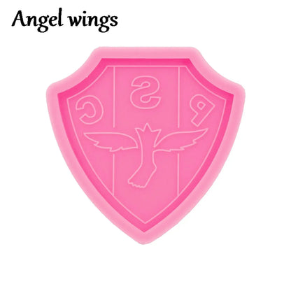 DY1206 African Tribal Symbols Badge Reel Mold Epoxy Resin, Medical,Medical, Physical Therapy, Pharmacy Nursing Chocolate Moulds