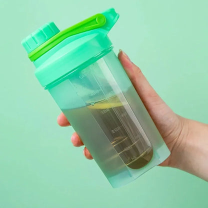 500ML Blender Shaker Bottle with Scale Protein Shakes Leakproof for Powder Workout Gym Sport Mixing Cup Water Bottle