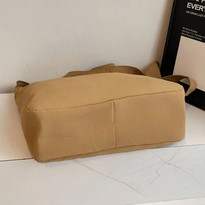 Tote Bag for Women 2025 New Large-Capacity Canvas Shoulder Bag Commuter Computer Bag Large Bag Handbag Korean Style Work Class Travel Play Shopping Shopping