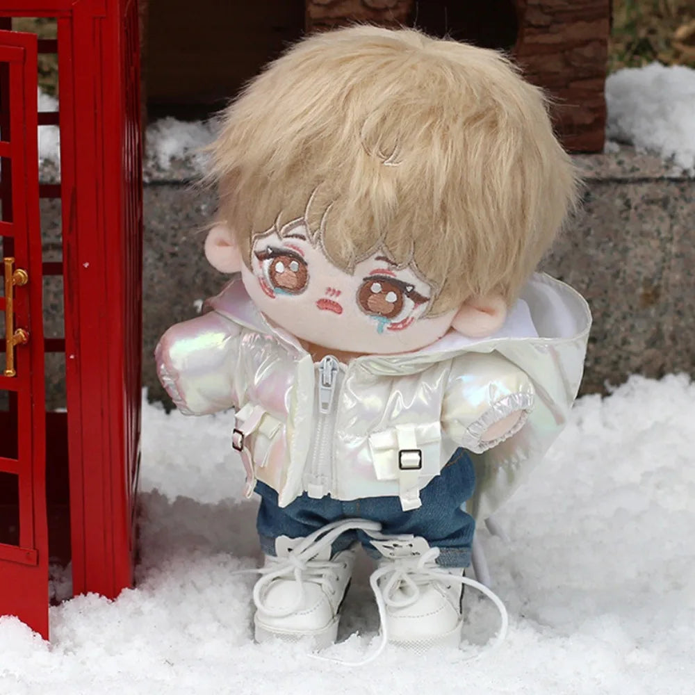 20CM Cotton Doll Jacket Cotton Jacket Without Attributes Cotton Doll Hooded Winter Clothes Doll Clothes