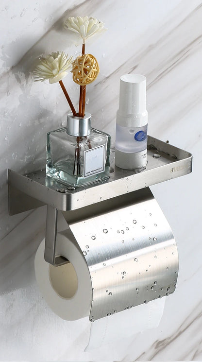 Stainless steel tissue holder for bathroom accessories