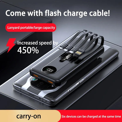200000mAh 120W Mobile Power Bank Ultra Fast Charging Digital Display Battery Large Capacity Suitable For iPhone Huawei Xiaomi