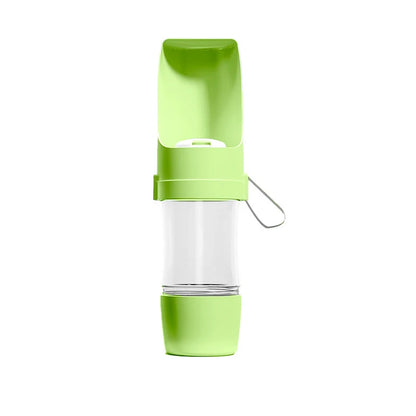 New Portable Pet Water Bottle with Food Container Foldable 2in1 Pet Travel Bowl Puppy Dog Cat Outdoor Drinking Food Feeder