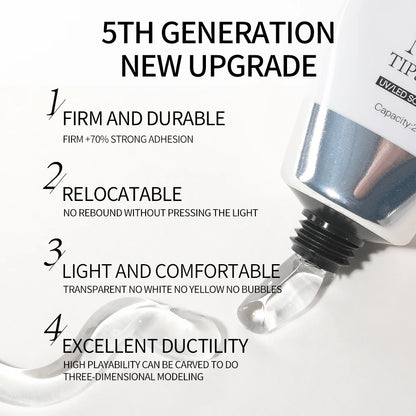 Solid Nail Glue Nail Tips Gel for Press On Nails Super Strong Nail Adhesive For Artificial Fingernail Durable And long Lasting