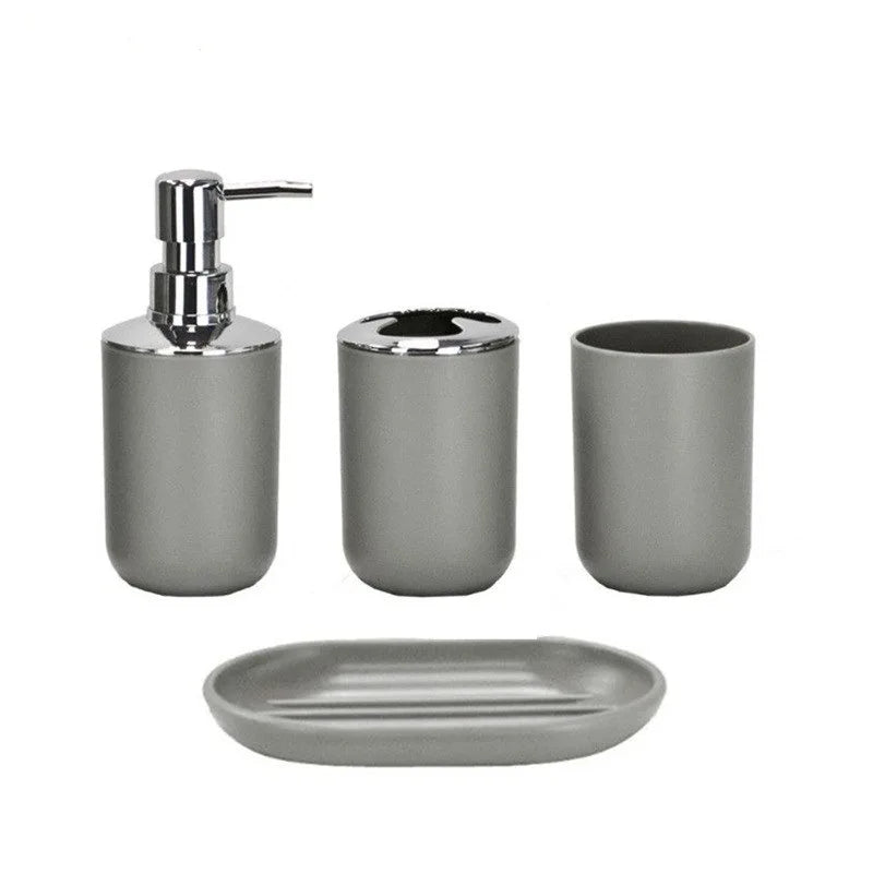 New luxury 4/6 piece bathroom accessories set various styles solid color high-end bathroom accessories set