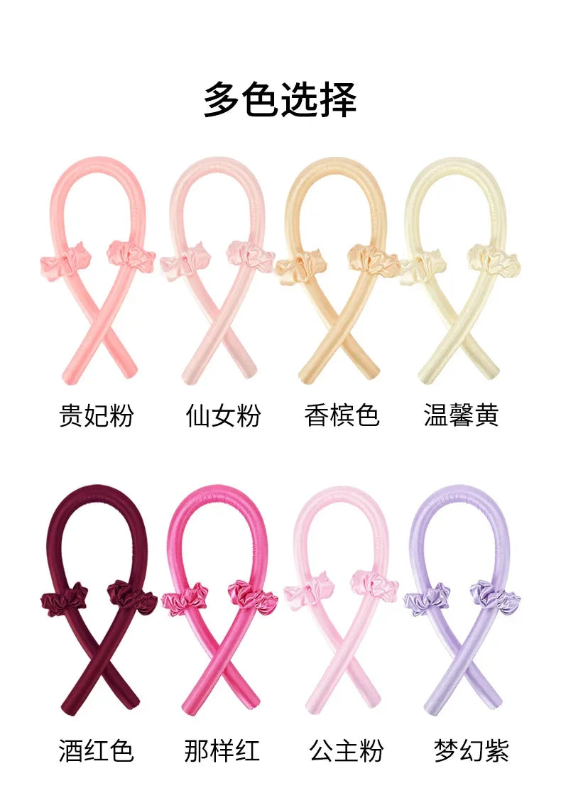 Colorful Non-heated Foam Roller Curling Iron Handy Ladies Curling Iron Sleep Big Wave Hair Styling Tools Non Perm Dyeing Curler