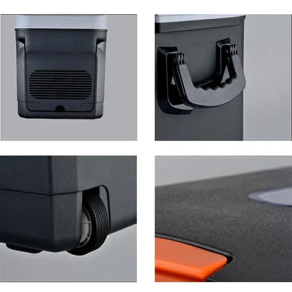 35L Mini Refrigerator Portable 0-65℃ Cold & Warm Dual-purpose DC12V 24V 220V Outdoor Food Drinks Fridges with LED Smart Display