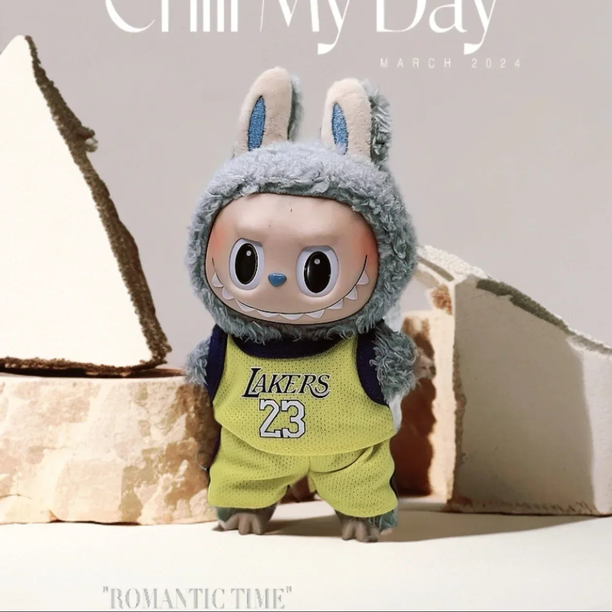 Labuibu Only Selling Clothes 17cm First Second Generation Labubu Basketball Clothes Cute Doll Decoration Handmade Doll Clothes