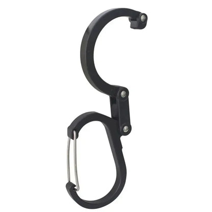 Camping Hybrid Gear Clip Carabiner Rotating Hook Clip Non-Locking Strong Clips for Fishing Hiking Travel Backpack Carabiner Clip