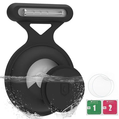 Silicone Steel Clip Compatible with Apple AirTag - Protective Silicone Clip for Tracker Protect Keychain Silicone Cover