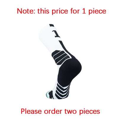 Sports Basketball Socks Professional 1pc Football Sock Men's Cycling Soccer Socks Running Sock Calcetines Customized Number 0-9