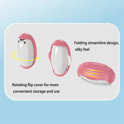 Penguin Lint Remover Reusable Portable Roller for Clothes Pet Hair Remover Washable Dust Removal Hairs Sticky Portable Gel Lint