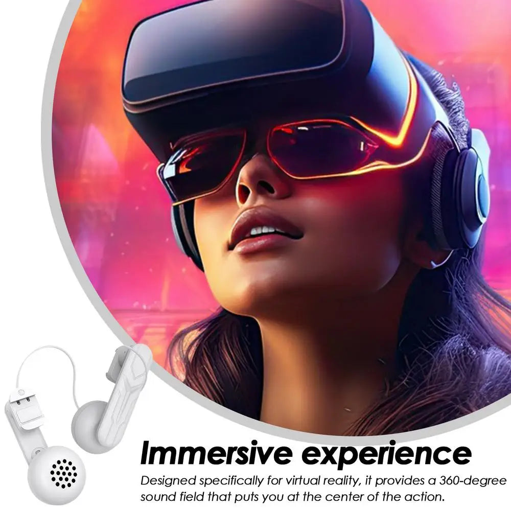 For Meta Quest 3 2 Kids VR Headset, High Definition Over-Ear VR Headsets, Comfortable Adjustable Ear Buds Use Headphones For VR