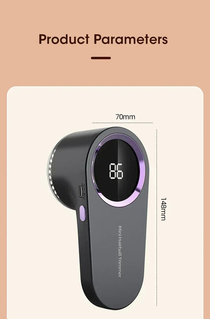 Lint Remover for Clothing Portable Electric Fuzz Pellet Remover LED Display Rechargeable for Clothes Fabric Shaver Fluff Remover