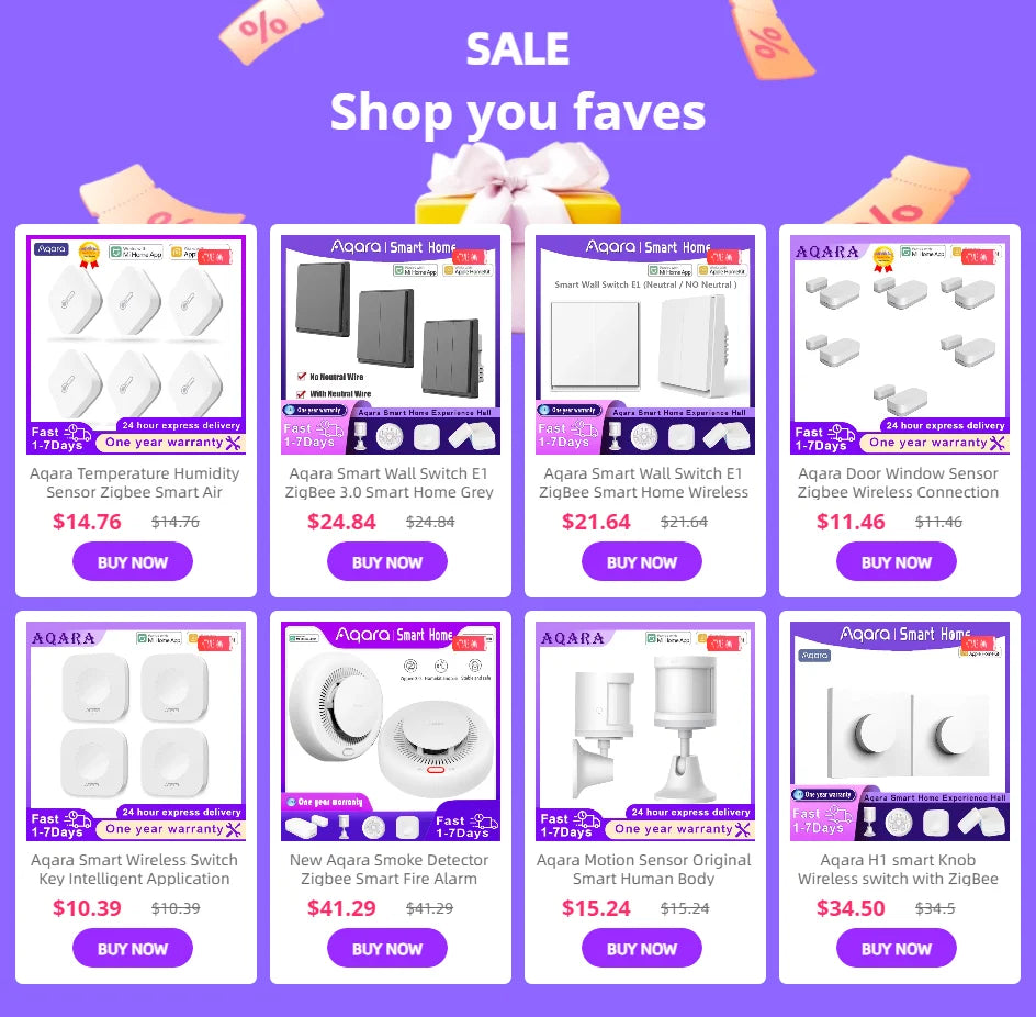 Aqara Wireless Switch Zigbee Connection Versatile Control Button for Smart Home Devices Compatible with Xiaomi Apple HomeKit