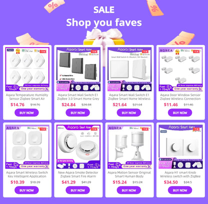 Aqara Wireless Switch Zigbee Connection Versatile Control Button for Smart Home Devices Compatible with Xiaomi Apple HomeKit