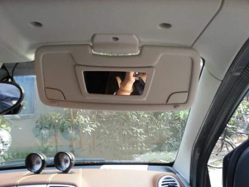 Car Makeup Mirror Portable Auto Sun-Shading Visor HD Mirrors Car Interior Mirror For Smart Fortwo 451 2009-2014 Car-styling
