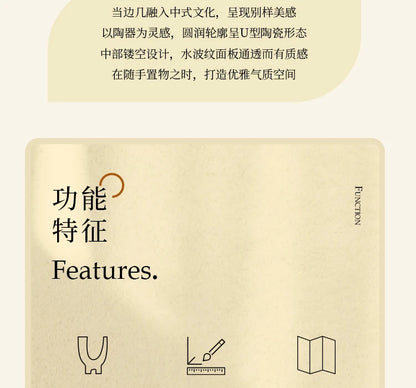 Folding paper table bedside table shelf living room bedroom simple folding storage sofa side cabinet coffee table 롤테이블 이동식테이블