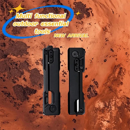 Outdoor Camping Portable Foldable Multi Tool Set with Keychain Pendant for Hiking Survival Gear Accessories