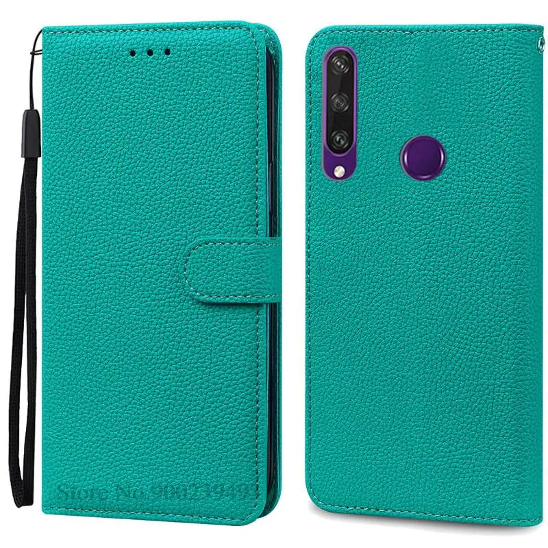 For Huawei Y6P Case Leather Wallet Flip Case For Huawei Y6p Case MED-LX9N Soft Full Cover Coque Fundas for Huawei Y6P Case